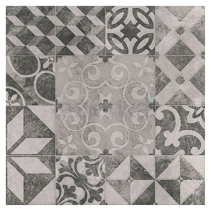 Cersanit Podna pločica Graff Patchwork  (42 x 42 cm, Siva) | BAUHAUS