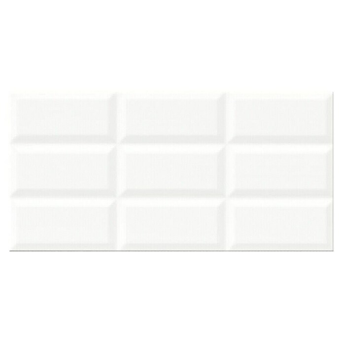 Cersanit Zidna pločica Naris  (60 x 29,7 cm, Bijela, Sjaj) | BAUHAUS