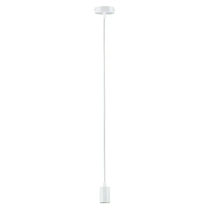 Paulmann Pendelleuchte Ravi - 60 W, Ø x L: 8 x 150 cm, Weiß, E27 - Die moderne Stehlampe in Weiß, die mit ihrem minimalistischen Design perfekt in jeden Raum passt und eine angenehme Beleuchtung bietet.