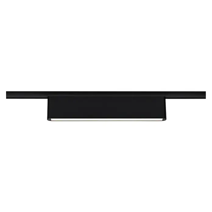 Paulmann URail LED-Lichtleiste Ceris - L x B x H: 2,3 x 37,2 x 7,4 cm, Lichtfarbe: Warmweiß, Schwarz matt, 3.000 K - Schwarzer, blickdichter Rollladen mit silberfarbenen Elementen unter einer dunklen Führungsschiene. Das schlichte Design bietet optimalen Sonnenschutz.