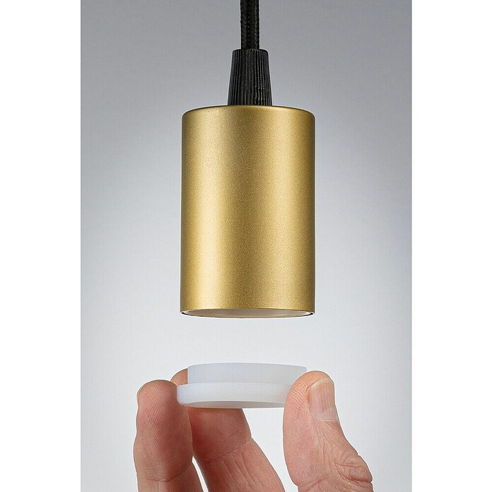 Paulmann Lámpara colgante WD Ravi (60 W, Ø x L: 8 x 150 cm, Oro, E27) | BAUHAUS