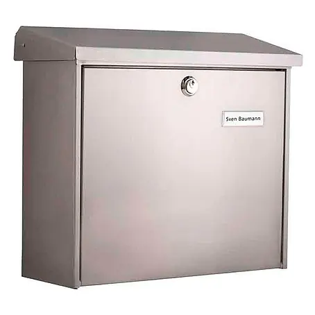 Proregal  Wandbriefkasten Comfort aus verzinkem Edelstahl