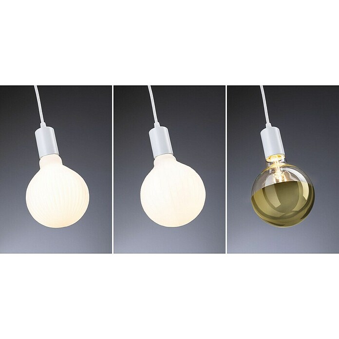Paulmann Lámpara colgante WD Ravi (60 W, Ø x L: 8 x 150 cm, Blanco, E27) | BAUHAUS