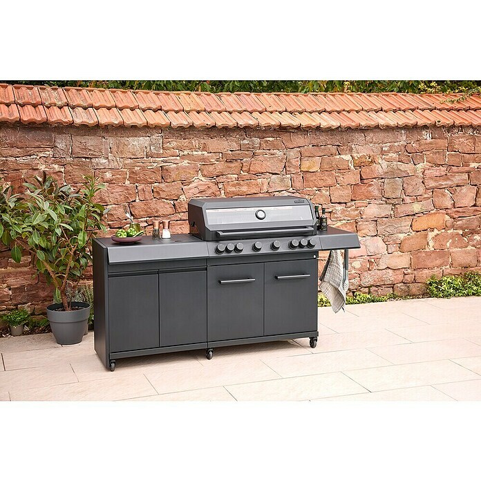 Kingstone Modul za letno kuhinjo Cliff Big Basic  (Črna, Š x G x V: 82 x 55,5 x 91 cm) | 8336 - Grillküchen | ICGA - Grillgeräte | ICG - Grillgeräte / Grillzubehör | IC - Freizeit im Garten | I - Stadtgarten | BAUHAUS