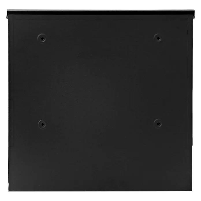 Proregal Wandbriefkasten Briefkasten - Schwarz, Metall, Zeitungsfach - Schwarzer Safe mit vier Befestigungslöchern zur sicheren Montage. Ideal zum Schutz von Wertsachen vor Diebstahl und unbefugtem Zugriff.