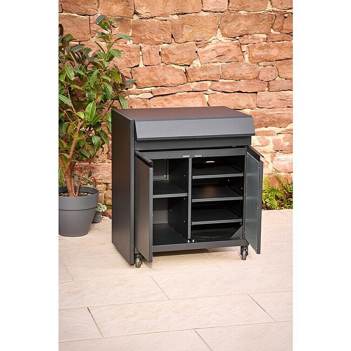 Kingstone Modul za letno kuhinjo Cliff Big Basic  (Črna, Š x G x V: 82 x 55,5 x 91 cm) | 8336 - Grillküchen | ICGA - Grillgeräte | ICG - Grillgeräte / Grillzubehör | IC - Freizeit im Garten | I - Stadtgarten | BAUHAUS