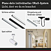 Paulmann URail LED-Spot Theron (13 W, Signalweiß, Warmweiß, 6,2 x 20 cm, 3 000 K) | BAUHAUS