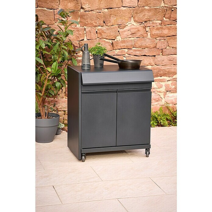 Kingstone Modul za letno kuhinjo Cliff Big Basic  (Črna, Š x G x V: 82 x 55,5 x 91 cm) | 8336 - Grillküchen | ICGA - Grillgeräte | ICG - Grillgeräte / Grillzubehör | IC - Freizeit im Garten | I - Stadtgarten | BAUHAUS