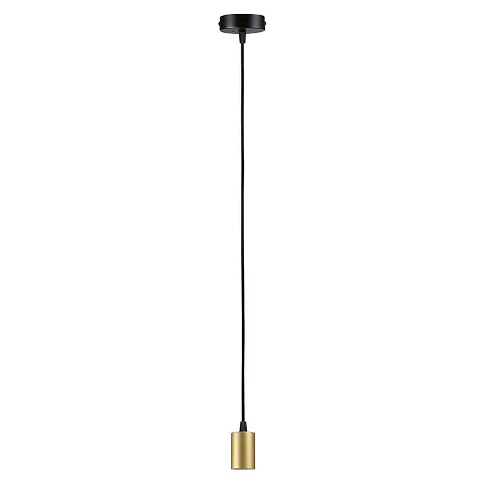 Paulmann Pendelleuchte Ravi - 60 W, Ø x L: 8 x 150 cm, Schwarz/ Gold, E27 - Elegante Stehlampe in Schwarz mit goldfarbenem Sockel. Das moderne Design passt perfekt in jeden Raum und sorgt für angenehmes Licht.