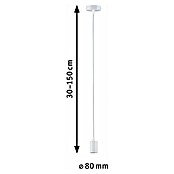 Paulmann Lámpara colgante WD Ravi (60 W, Ø x L: 8 x 150 cm, Blanco, E27) | BAUHAUS