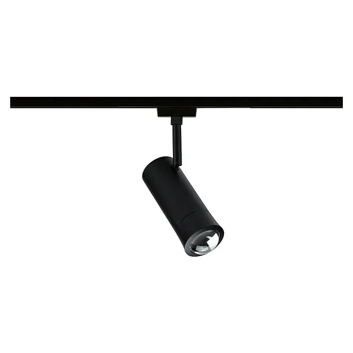 Paulmann URail LED-Spot Tarie - 5,5 W, 6 x 16,05 cm, Schwarz - Schwarze Schienenleuchte mit zylindrischem Scheinwerfer. Das Licht ist auf einen bestimmten Punkt ausgerichtet und bietet flexibles Lichtdesign.