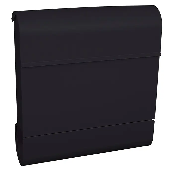 Proregal Wandbriefkasten Armilan mit Namensschild & Zeitungsfach - Anthrazit, Metall, Namensschild - Schwarzer Briefkasten zur Wandmontage für Post und Korrespondenz. Robustes Design für den Außenbereich.