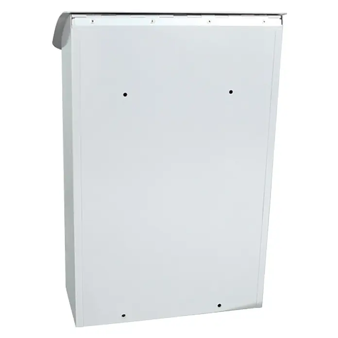Proregal Wandbriefkasten Lugon aus verzinktem Stahl mit Namensschild - Weiß, Stahl, Namensschild - Ein weißer Briefkasten zur sicheren Aufbewahrung von Post. Ideal für den Außenbereich und einfache Montage an der Wand.