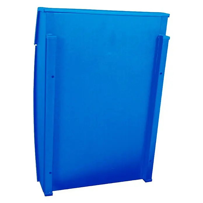 Proregal Wandbriefkasten Geronan mit Namensschild - Blau, Metall, Namensschild - Aufnahme des blauen Kunststoff-Pferdefutterschrankes. Es bietet eine robuste und praktische Lösung für die Futterlagerung.