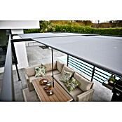 Raffpavillon (B x T: 400 x 300 cm, Farbe Gestell: Schwarz, Farbe Dach: Grau) | BAUHAUS