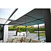 Raffpavillon (B x T: 400 x 300 cm, Farbe Gestell: Schwarz, Farbe Dach: Grau) | BAUHAUS