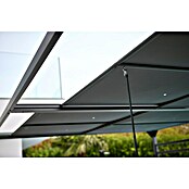 Raffpavillon (B x T: 400 x 300 cm, Farbe Gestell: Schwarz, Farbe Dach: Grau) | BAUHAUS