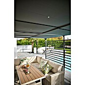 Raffpavillon (B x T: 400 x 300 cm, Farbe Gestell: Schwarz, Farbe Dach: Grau) | BAUHAUS