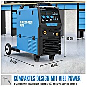 Güde Kombi-Schweißgerät As-Pro Syn (Schweißstrom: 270 A, Blau/Schwarz) | BAUHAUS