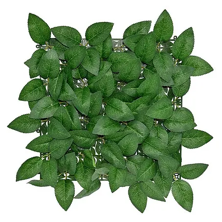 Floordirekt  Kunstpflanze Pflanzenwand Big Rose Leaf 33 x 33 cm
