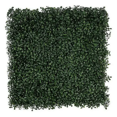 Floordirekt  Kunstpflanze Pflanzenwand Boxwood Dark-Green 50 x 50 cm