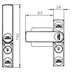 Burg-Wächter WinSafe Fenstersicherung WS 11 (Einflügelig, Braun)
