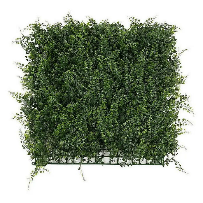 Floordirekt Kunstpflanze Pflanzenwand Fern 50 x 50 cm - Blütenfarbe: Grün, Kunststoff - Quadratisches, künstliches Grünelemente-Paneel. Ideal für Innenräume, bietet es eine natürliche Optik ohne Pflegeaufwand und ist vielseitig einsetzbar.