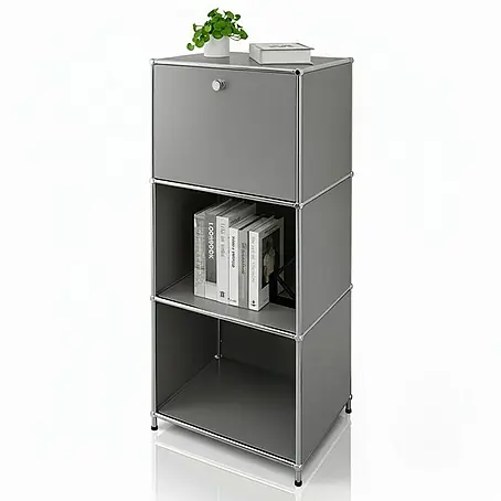 Floordirekt  Metallregal Concept Epure MK-107 - 50 x 40 x 121 cm Grau