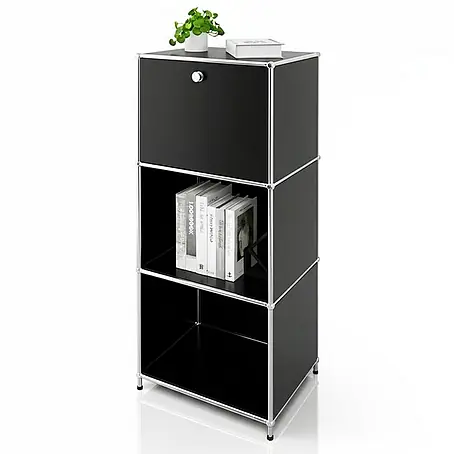 Floordirekt  Metallregal Concept Epure MK-107 - 50 x 40 x 121 cm Schwarz