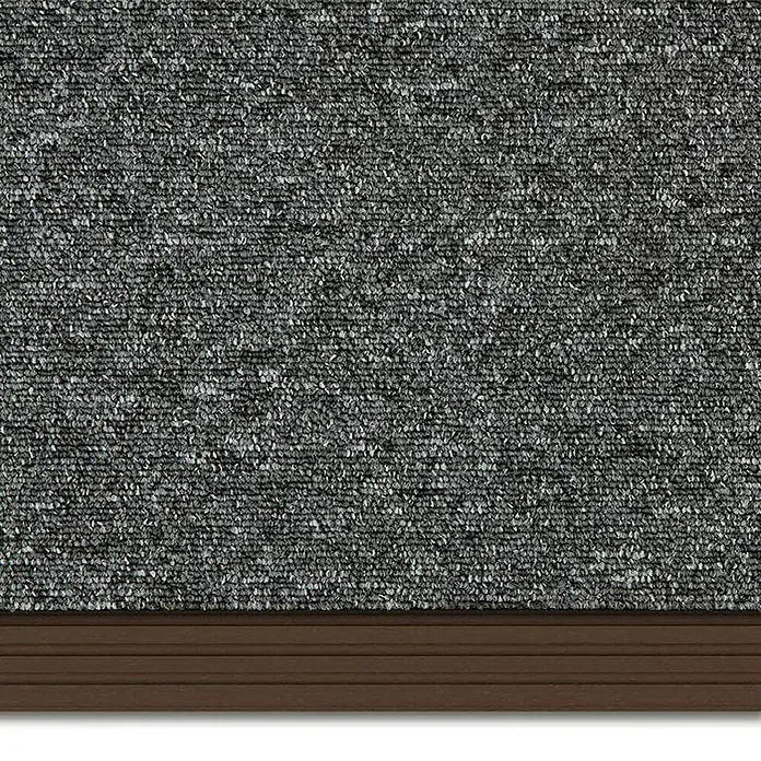 Floordirekt Treppenkantenprofil Toronto 120 cm Braun - Kunststoff, Braun, 120 x 2,5 cm - Grauer Teppich mit braunen Akzenten. Ein stilvoller und strapazierfähiger Teppich für jeden Raum, der Komfort und Eleganz vereint.