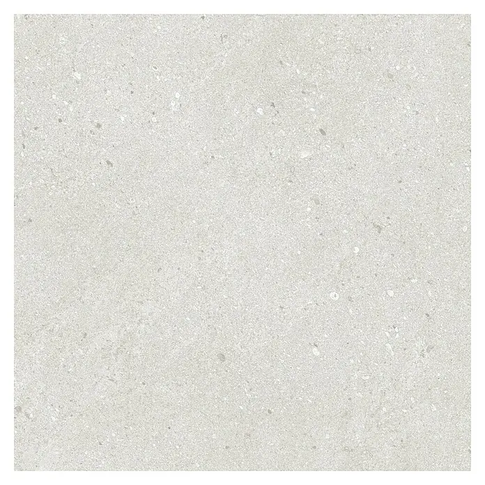 Pavimento porcelánico Balance - 90 x 90 cm, Blanco, Mate - Baldosa de porcelana con diseño moteado. Una baldosa de suelo o pared duradera y elegante para interiores modernos.