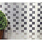 Zelfklevend mozaïek SAM 4MM87 (30,5 x 30,5 cm, Metaal, Zilver)