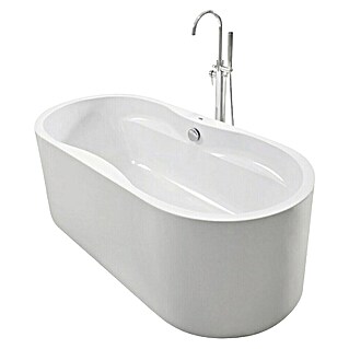 Sanotechnik Samostojeća kada Liverpool (D x Š x V: 170 cm x 80 mm x 80 cm, Sanitarni akril, Bijela)