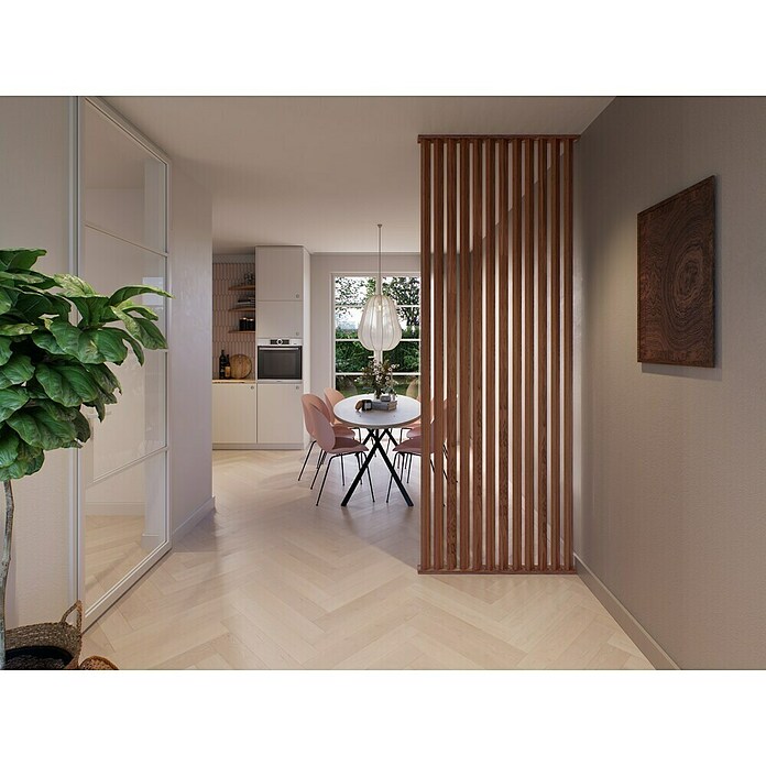 CanDo Roomdivider Top/Bodem professional 45º Walnoot (100 x 6,5 x 5,7 cm) | BAUHAUS