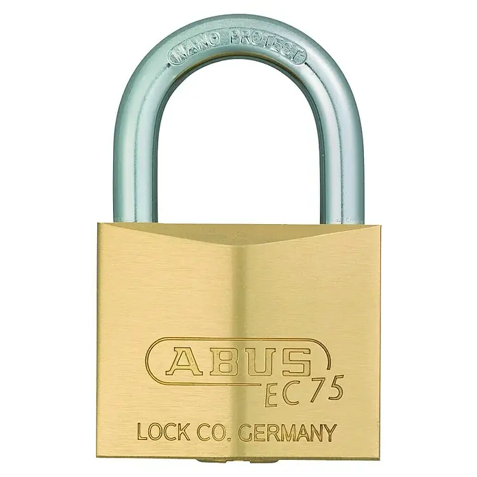 Abus Vorhängeschloss 75/40 - B x H: 40 x 62 mm, Bügelstärke: 6 mm, Material Bügel: Stahl - ABUS EC 75 Vorhängeschloss mit Nano Protect Bügel für erhöhten Korrosionsschutz, ideal für den vielseitigen Einsatz.