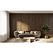 Wandpaneel Decowall Afwerkingslat Ellips Rustiek eiken (260 x 4 x 1,2 cm, Ellips Rustiek eiken, Dikte: 12 mm) | BAUHAUS