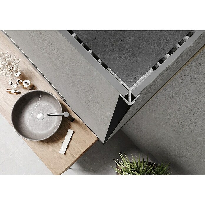 Wandpaneel Wall Out Black Matt (280 x 2,59 x 2,59 cm, Matt Zwart, Dikte: 9 mm) | BAUHAUS