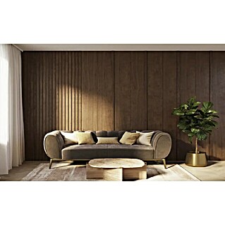 Wandpaneel Decowall Afwerkingslat Advanced Rustiek Eiken (260 x 4,5 x 1,2 cm, Advanced Rustiek Eiken, Dikte: 12 mm)