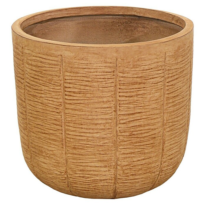 Mega Collections Pflanztopf Faya (Außenmaß (Ø x H): 25 x 25 cm, Camel) | BAUHAUS