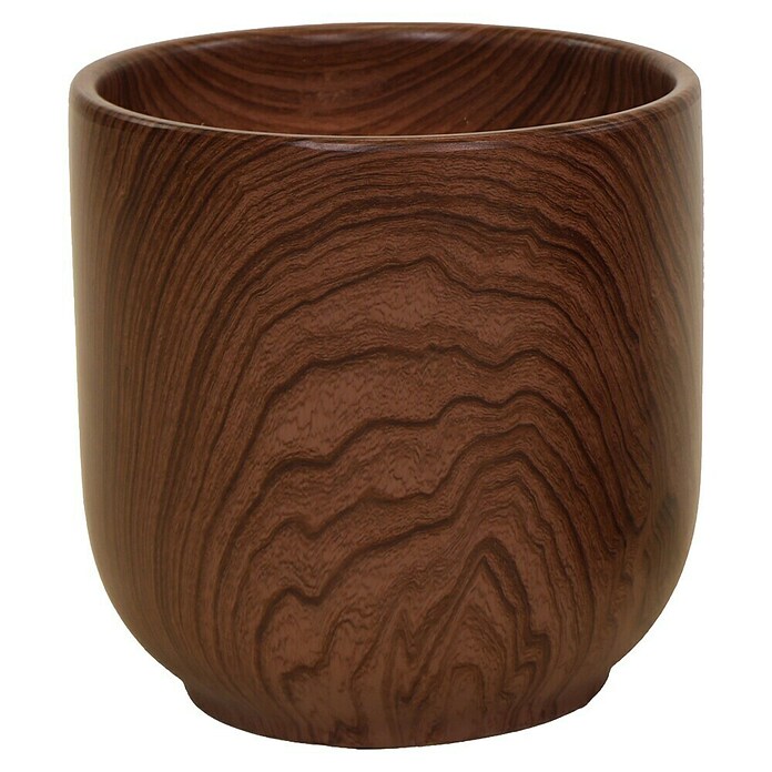 Übertopf rund Emperor (Außenmaß (Ø x H): 29 x 30 cm, Dark Oak) | BAUHAUS