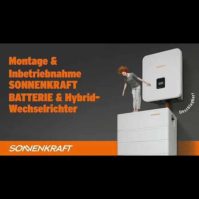 Green Solar Solarmodul 0% MwSt. (gem. § 12 Abs. 3 UStG) - Bifazial, 450 W, L x B x H: 176,2 x 113,4 x 3 cm - Montage & Inbetriebnahme der SONNENKRAFT BATTERIE und Hybrid-Wechselrichter