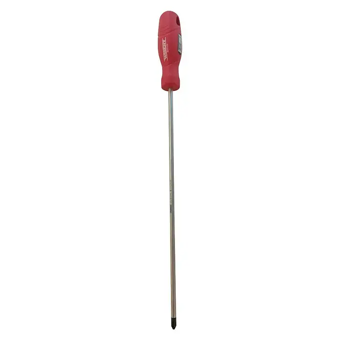 Wisent Schraubendreher - PH 2, Klingenlänge: 30 cm - Roter Schraubendreher mit langem Schaft für präzise Arbeiten, ideal für Heimwerker und Profis, ausgezeichnete Qualität für optimale Ergebnisse.