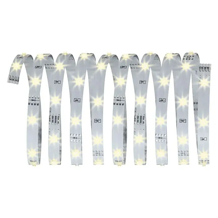 Paulmann LED-Band YourLED Eco Basisset - 3 m, Warmweiß - Eine flexible LED-Leiste mit mehreren hellen, weißen LEDs in regelmäßigen Abständen, ideal für dekorative Beleuchtung und Akzente.
