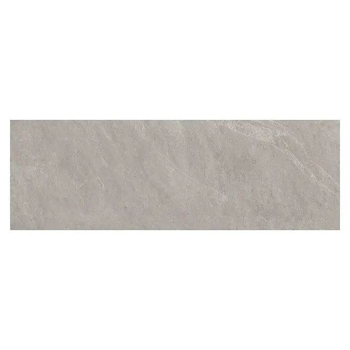 Revestimiento de pared Aurea - 30 x 90 cm, Gris, Rectificado - Baldosa de cerámica gris con aspecto de mármol. La superficie de la baldosa es mate y tiene una textura natural. Ideal para interiores modernos.