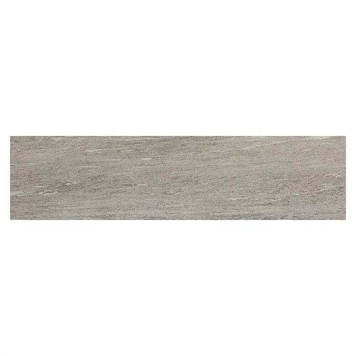 Esterno 20 T by Palazzo Terrassenfliese Davos - 40 x 120 x 2 cm, Greige, Matt - Die Aufnahme zeigt die Textur eines grau-beigen Steins mit einer subtilen Maserung, die dem Material Tiefe und Charakter verleiht.