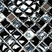 Mosaikfliese Quadrat Crystal Mix XCM M780 (30 x 30 cm, Schwarz, Glänzend)