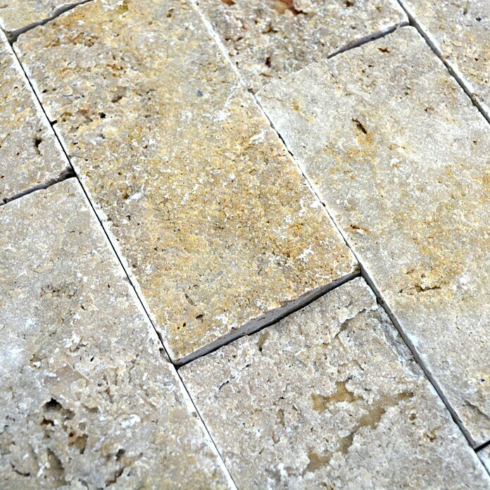 Mosaikfliese Brick Splitface X3D 42774 (30,5 x 29 cm, Braun, Matt)
