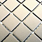 Mosaikfliese Quadrat Uni CU 040 (32,7 x 30,2 cm, Beige, Matt)