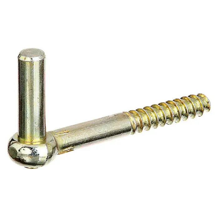 Stabilit Einschraubkloben - Länge: 110 mm, Durchmesser Dorn: 13 mm, Höhe Dorn: 45 mm - Abgebildet ist ein Scharnierstift mit Gewinde, ideal für die Montage von Türen und Fenstern, gefertigt aus robustem, verzinktem Metall.