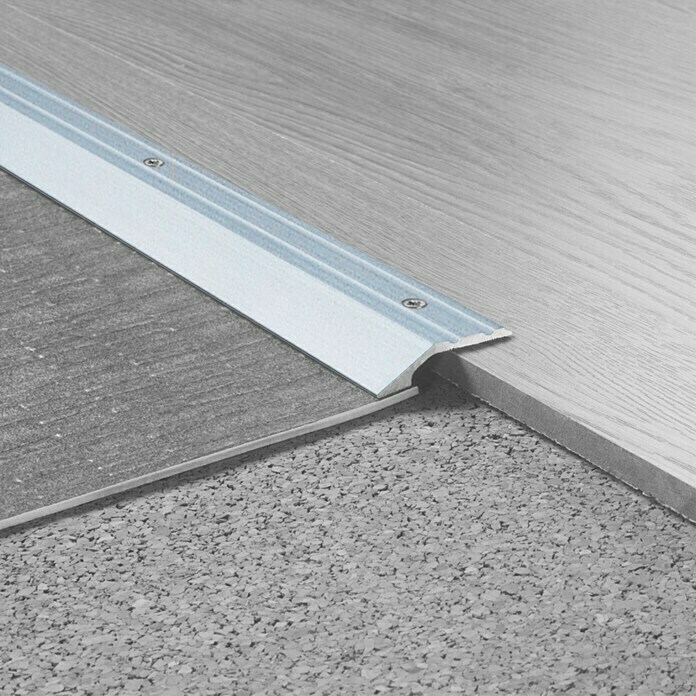 LOGOCLIC Afsluitprofiel (Zilver, 1 m x 30 mm, Montagemethode: Schroeven)